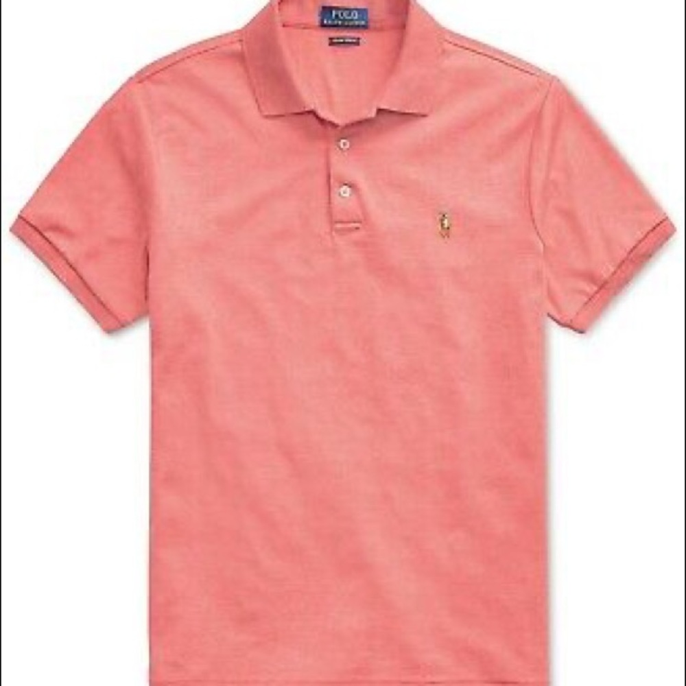Polo Ralph Lauren Men's Classic-Fit Soft Cotton Polo Shirt dark pink like photo